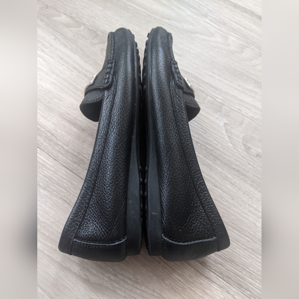 COACH Women’s Black Leather Penny Loafers - Picture 2 of 9